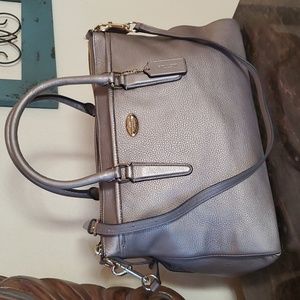Coach metallic Morgan bag